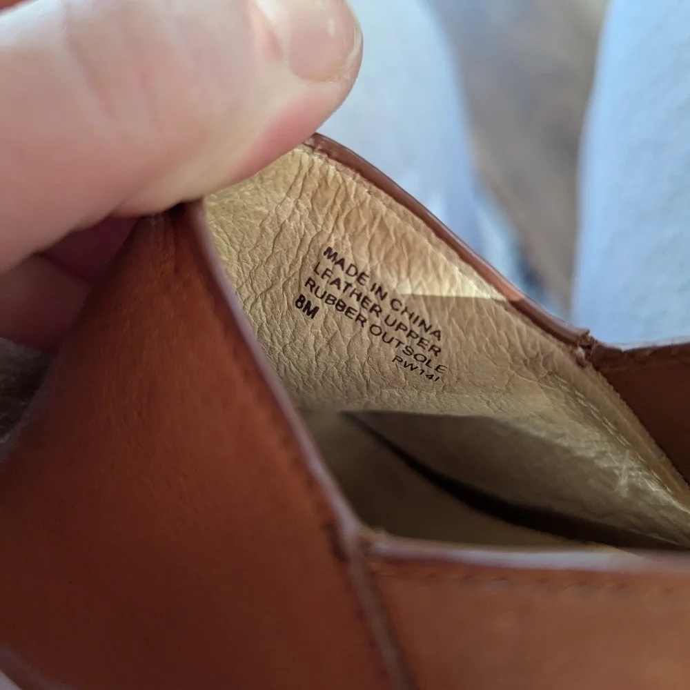 Michael Kors platform brown leather and wood heels in a women's size 8. - Picture 5 of 6